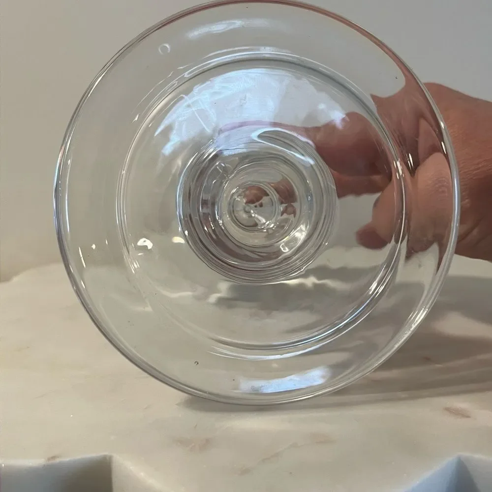 Crystal Clear Glass Candle Holder
